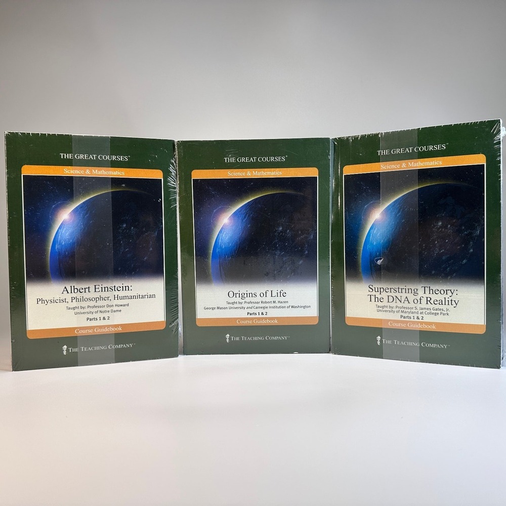 The Great Courses Science & Mathematics 3 Courses Guidebooks and DVDs NEW Sealed
